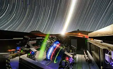 The NGTS with the VLT  and VISTA (background)