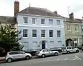 The Dispensary (centre)and Ebberley House (right)