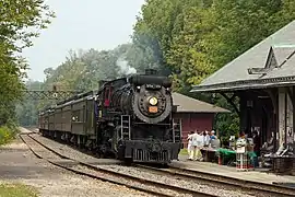 No. 3254 when it slowed to a stop in Moscow, Pennsylvania on Labor Day weekend, 2011.