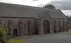 The Spanish Barn at Torre Abbey - it holds a Blue Plaque noting that it held 397 Spanish prisoners of war for fourteen days during the Armada campaign