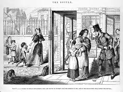 (4) Unable to obtain employment, they are driven by poverty into the streets to beg, and by this means they still supply the bottle.