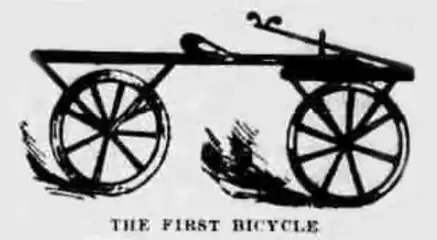 The first bicycle by Baron Karl von Drais