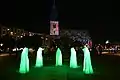 Guardians of time in front of St Mary's Church at Alexanderplatz 2018
