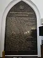 The list of outstanding  scientists from the University of Königsberg in the cathedral