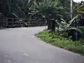 The left road to the waterfall...