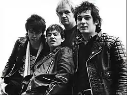 1979. Left to right: Ian "Strang" Barnes, Tommy O'Kane, John McVittie and Phil Hendriks