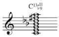Thirteenth chord with flat ninth Play&nbsp;(help·info)
