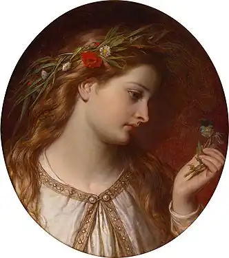 Thomas Francis Dicksee, Ophelia, 1865