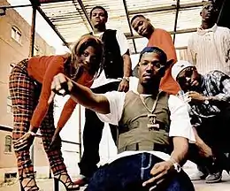 Three 6 Mafia full lineup, late 1990s   DJ Paul, Koopsta Knicca, Crunchy Black, Lord Infamous, Juicy J, Gangsta Boo