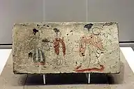 Shanku (left) and ruqun (middle and right), Three Kingdoms period