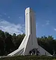 The spire-like Mount Quomolongma (Everest)