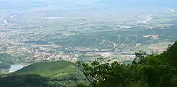 Kamëz as seen from Mount Dajt