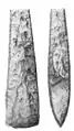 "Thick-neck axe" from Närke, a flintstone axe characteristic of both the Funnelbeaker and the Pitted Ware cultures.
