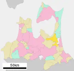 Location of Tōhoku