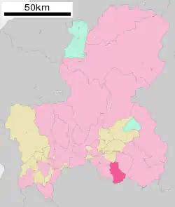 Location of Toki in Gifu Prefecture