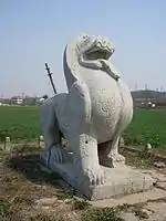 A bixie from the tomb of Xiao Jing (Liang Dynasty)