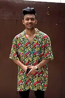Tony Kakkar at promotion of the song "Bijli Ki Taar"