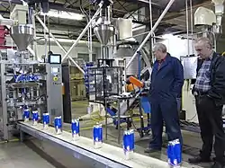 Inside the Top Shelf Coffee- on the right is Jordan Filippidis.