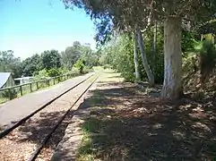On the platform