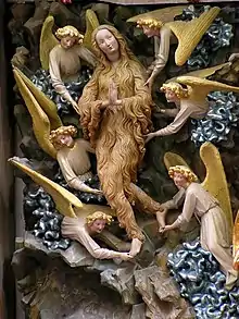 Gothic - Mary Magdalen and angels, 14th century, unknown materials, Toruń Cathedral, Toruń, Poland