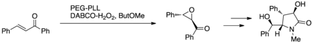 The Juliá–Colonna Epoxidation has been applied to the Total Synthesis of (+)-Clausenamide.