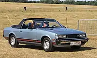 The facelift model Toyota Celica 1600 LT SunChaser Convertible (TA40, Europe)