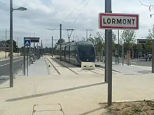 End of Bordeaux Tramway Line A