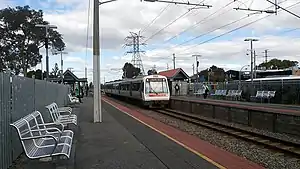 Train at Oats Street station