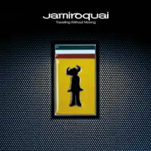 A close-up of a yellow emblem with green, white and red stripes above it. A silhouette man with buffalo horns is imprinted on it. The band name and album title are displayed on top.