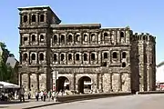 The Porta Nigra viewed from the town side (south).
