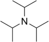 Skeletal formula of triisopropylamine