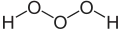 Structural formula of trioxidane