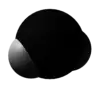 Space filling model of triplet methylene