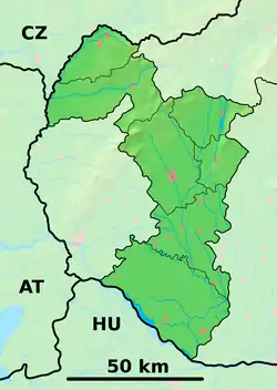 Voderady is located in Trnava Region