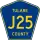 County Road J25 marker