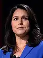 Former RepresentativeTulsi Gabbardfrom Hawaii (2013–2021)(Independent)