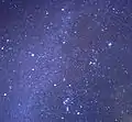 Two Orionids and the Milky Way.