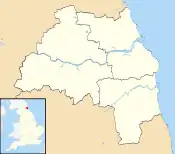 Maps of castles in England by county: L–W is located in Tyne and Wear