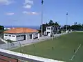 Clubhouse and dugouts