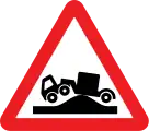 Risk of grounding warning sign
