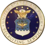Example of the Air Force Recruiter Badge, circa 1985/86