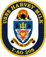 USNS Harvey Milk (T-AO-206) Coat of Arms