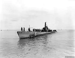 Manta (SS-299), Hawaii, 10 September 1945 after her second war patrol.