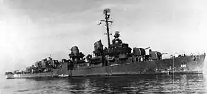 USS Newcomb at sea
