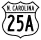 U.S. Highway 25A marker