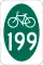 New York State Bicycle Route 199 marker
