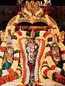 Ugra Srinivasa idol along with Sridevi and Bhoodevi