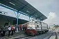 Reactivated track testing at Pulau Aie Station