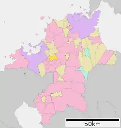 Location of Umi in Fukuoka Prefecture