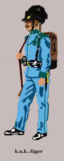 Rifle infantryman in parade dress